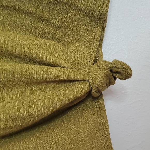 Madewell Audio Knot-Front Tank Top  Size Small in Spiced Olive - Picture 4 of 8